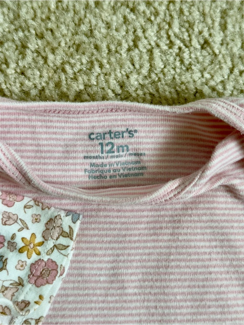 Carter's Pink Bunny Set - Solid Pale Pink